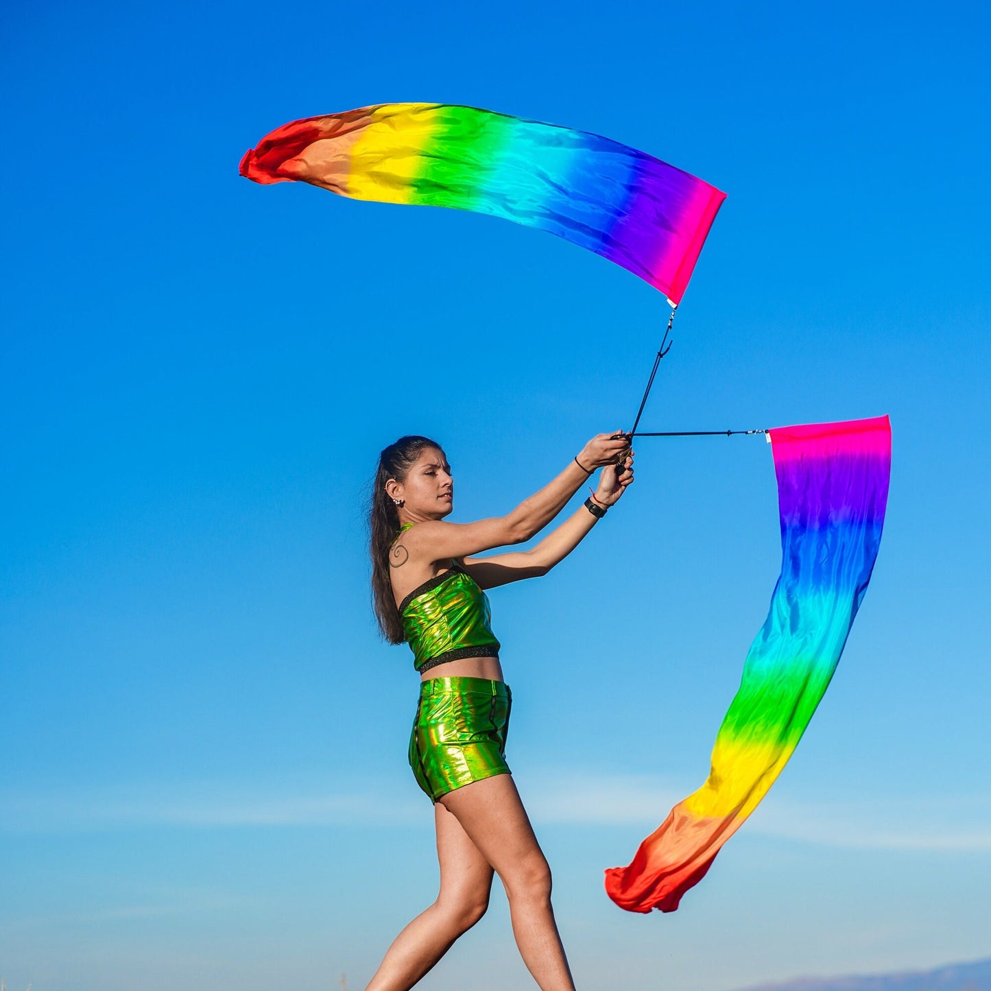 Silk Flag Poi