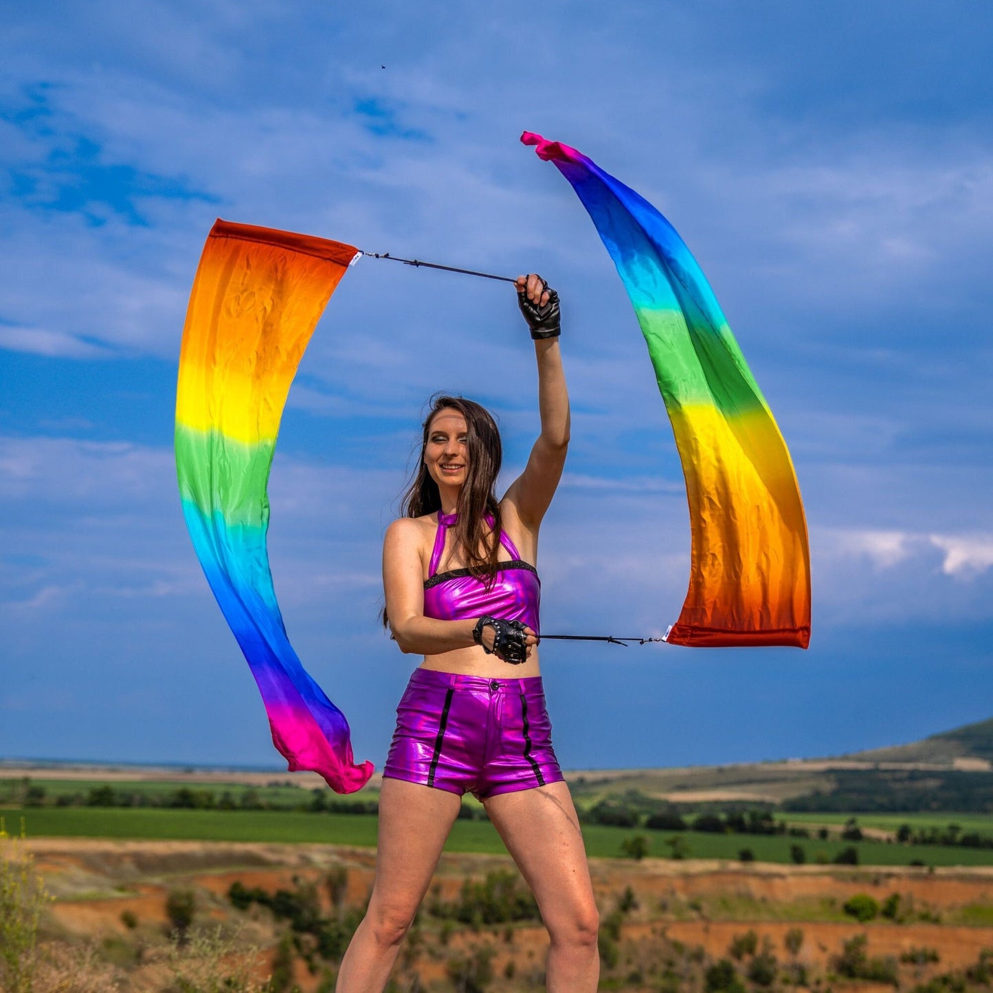Silk Flag Poi
