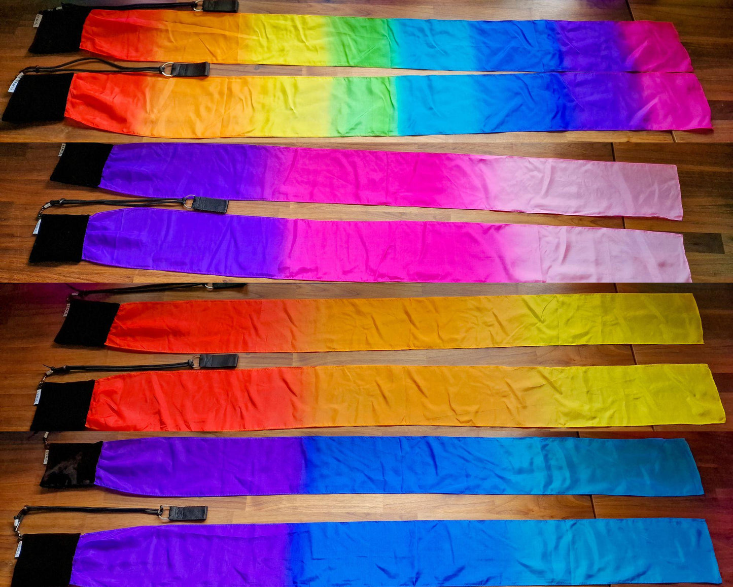 Wind Poi ribbon fabric with silk tail